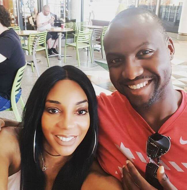 Lyndrea Price with her boyfriend, Vernon Imani.